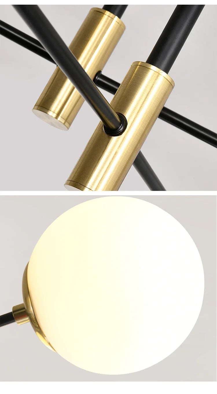 LÁMPARA COLGANTE TECHO CANDELABRO LED AJUSTABLE RONDON - 8