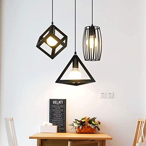 LÁMPARA COLGANTE VINTAGE ELEGANTE METAL INDUSTRIAL MODERNA - 9