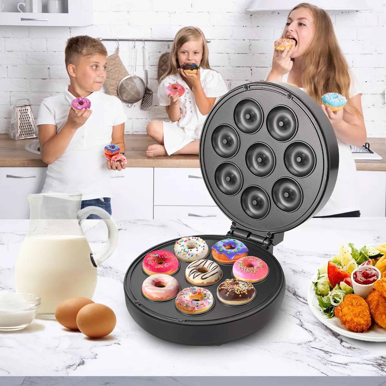MÁQUINA DONAS AGUJERO DONUTS DOBLE CARA ANTIADHERENTE RONDON - 4
