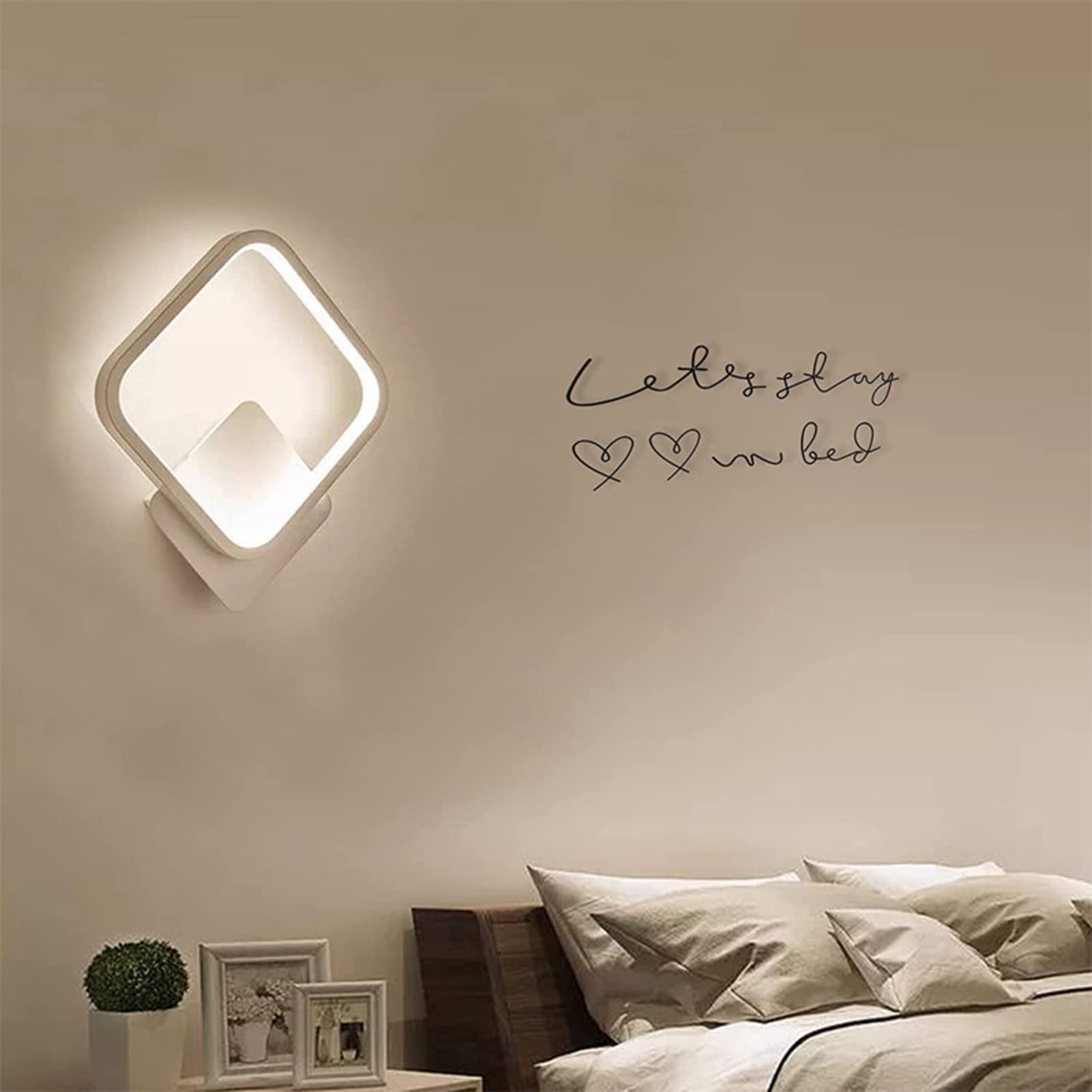 LÁMPARA PARED LED SIMPLE DORMITORIO ILUMINACIÓN RONDON - 8