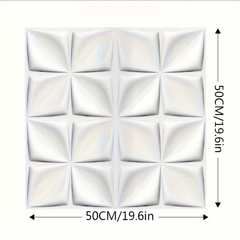 PANEL DE PARED 13PM NUEVO PLACAS DIAMANTE EUROPEO 3D PAPEL IMPERMEABLE RONDON - 2