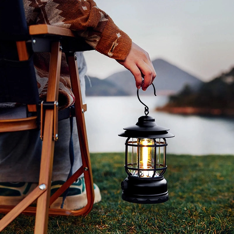 LUZ LED 1/4 DE LUZ & DISEÑO NUEVO RETRO CAMPAÑA VINTAGE CAMPING USB PORTATIL RONDON - 4