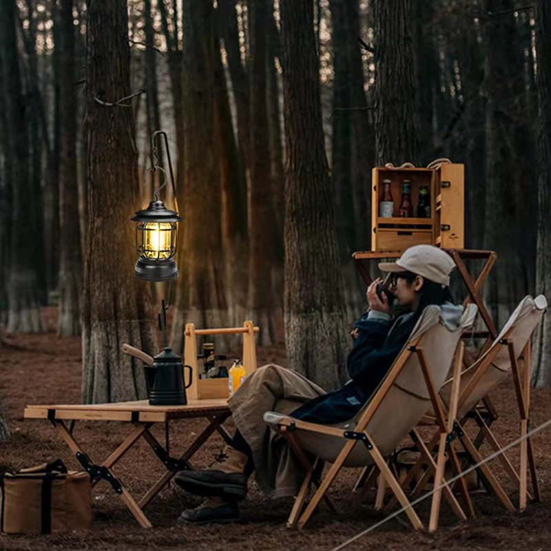LUZ LED 1/4 DE LUZ & DISEÑO NUEVO RETRO CAMPAÑA VINTAGE CAMPING USB PORTATIL RONDON - 6