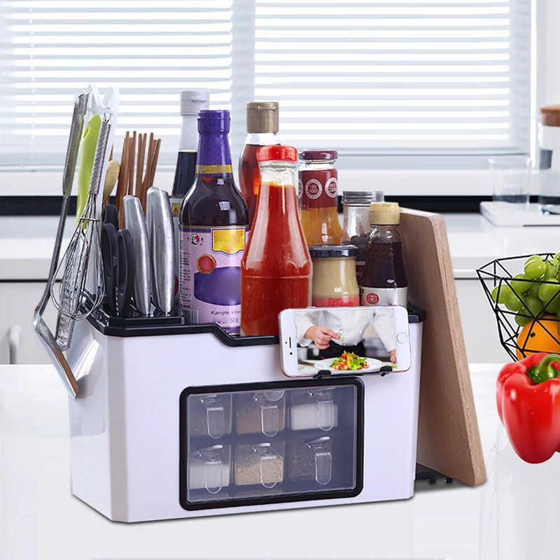 ORGANIZADOR ALMACENAMIENTO ESPECIAS COCINA SOPORTE RONDON - 2