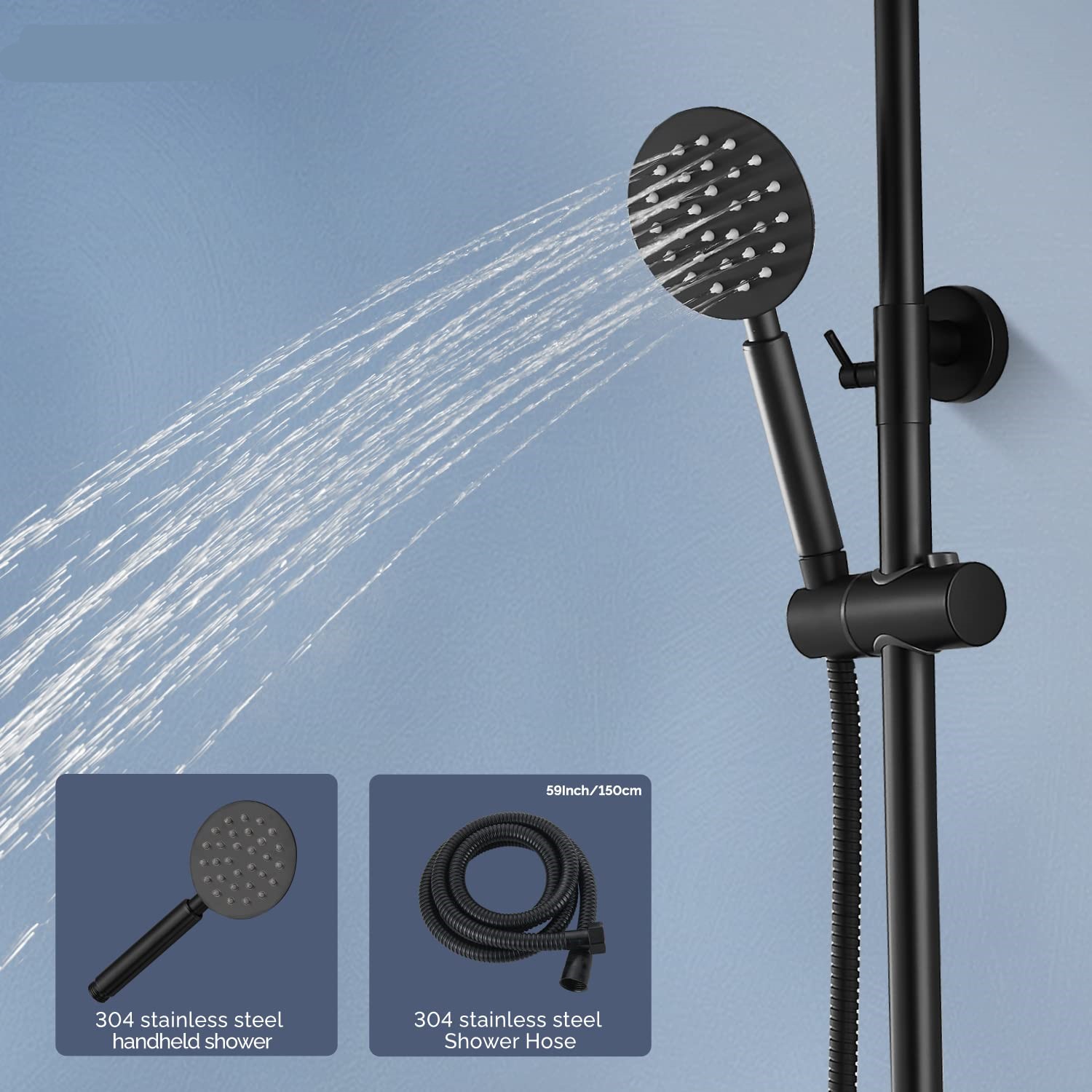 COLUMNA DUCHA 1/4 DE LUZ & DISEÑO NUEVO HOGAR BAÑO AGUA LLAVE EXCELENTE CALIDAD RONDON - 4
