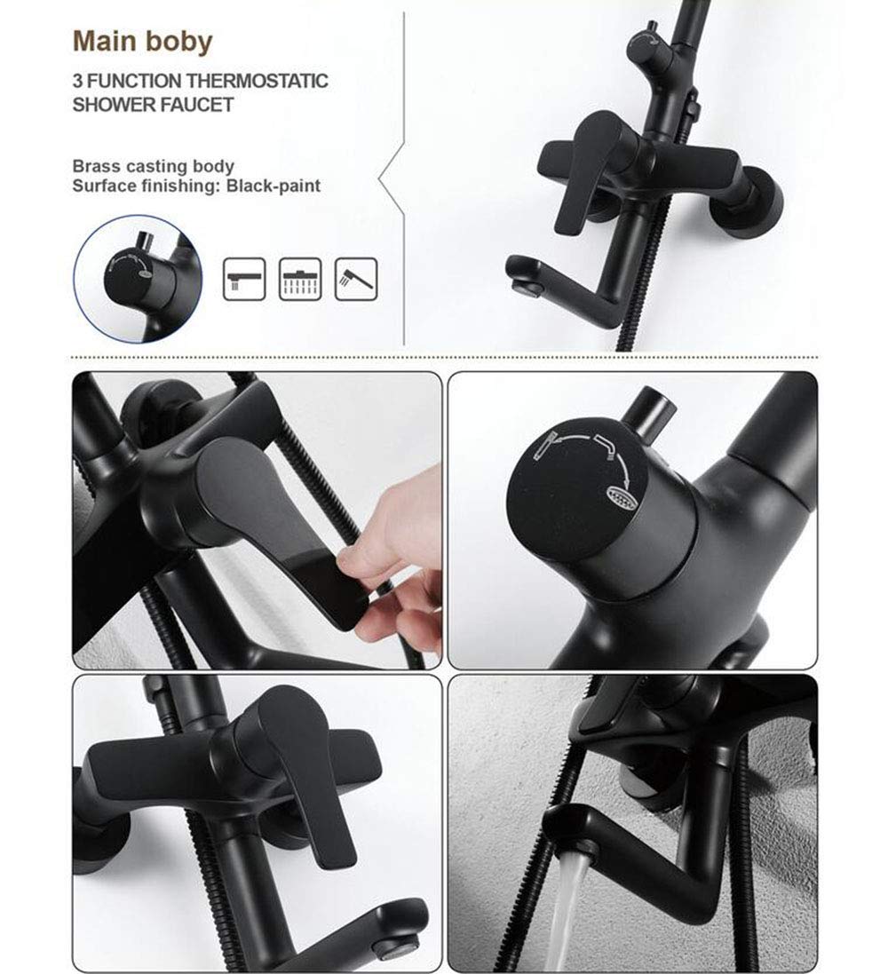 COLUMNA DUCHA 1/4 DE LUZ & DISEÑO NUEVO HOGAR BAÑO AGUA LLAVE EXCELENTE CALIDAD RONDON - 9