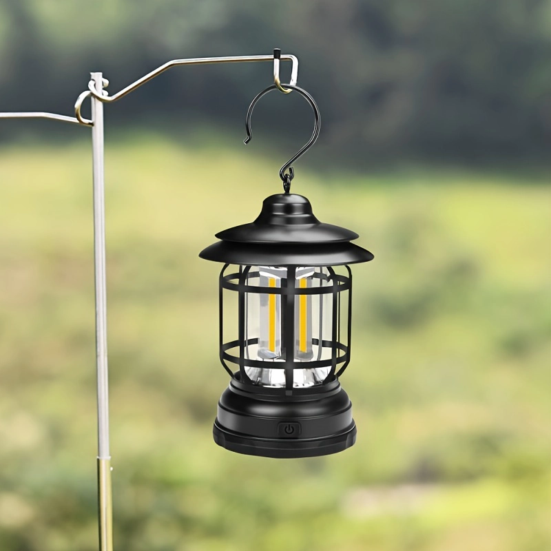 LÁMPARA LED 1/4 DE LUZ & DISEÑO NUEVO QUEROSENO ACAMPAR AA USB CAMPING EXTERIOR RONDON - 6
