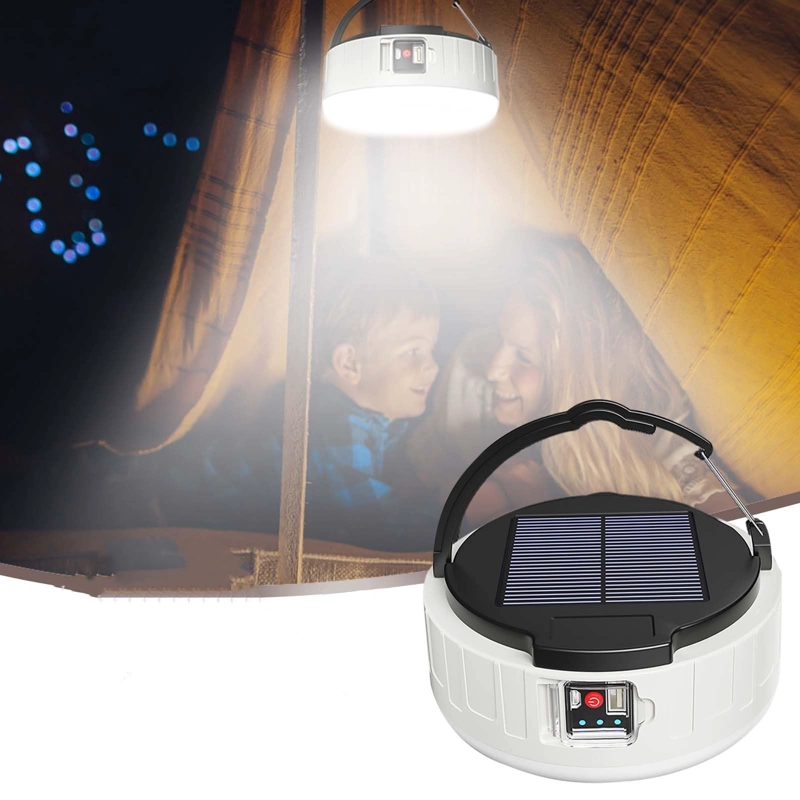 LÁMPARA LED 1/4 DE LUZ & DISEÑO NUEVO CAMPAMENTO SOLAR USB RECARGABLE PORTATIL RONDON - 3