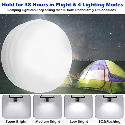 LÁMPARA LED 1/4 DE LUZ & DISEÑO NUEVO CAMPAMENTO SOLAR USB RECARGABLE PORTATIL RONDON - 7