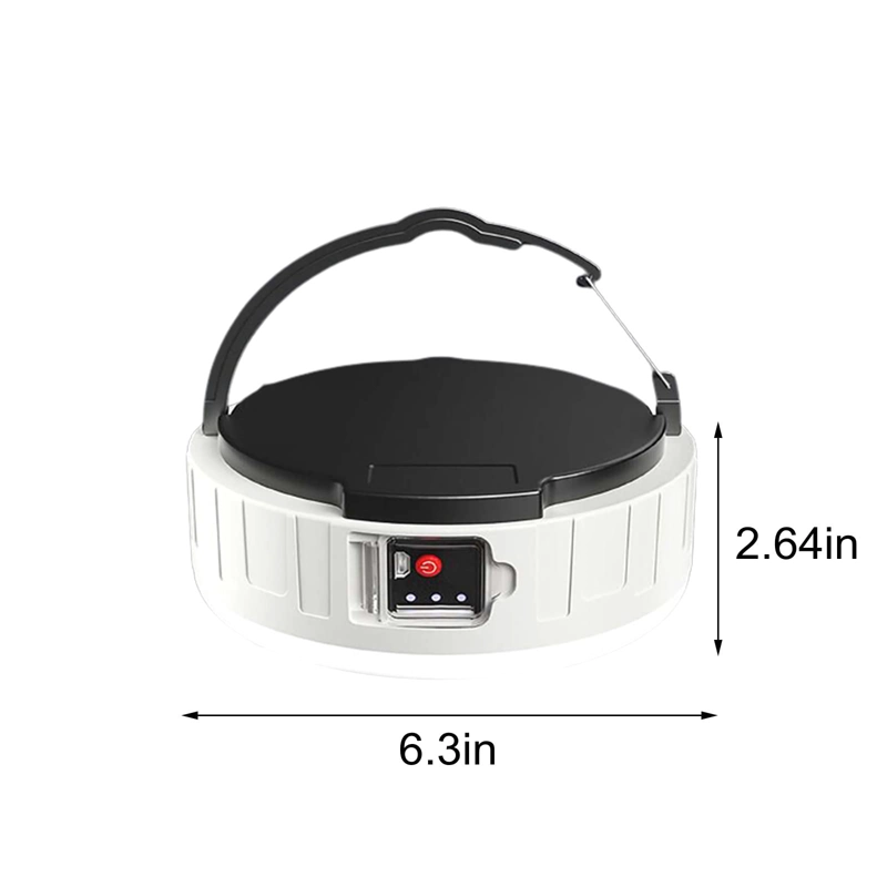 LÁMPARA LED 1/4 DE LUZ & DISEÑO NUEVO CAMPAMENTO SOLAR USB RECARGABLE PORTATIL RONDON - 8