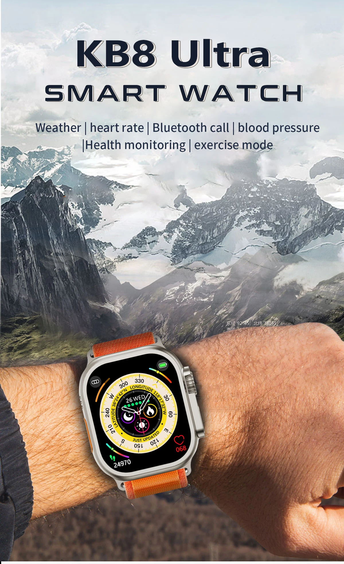 SMARTWATCH RONDON ULTRA CARGA INALÁMBRICA - 8