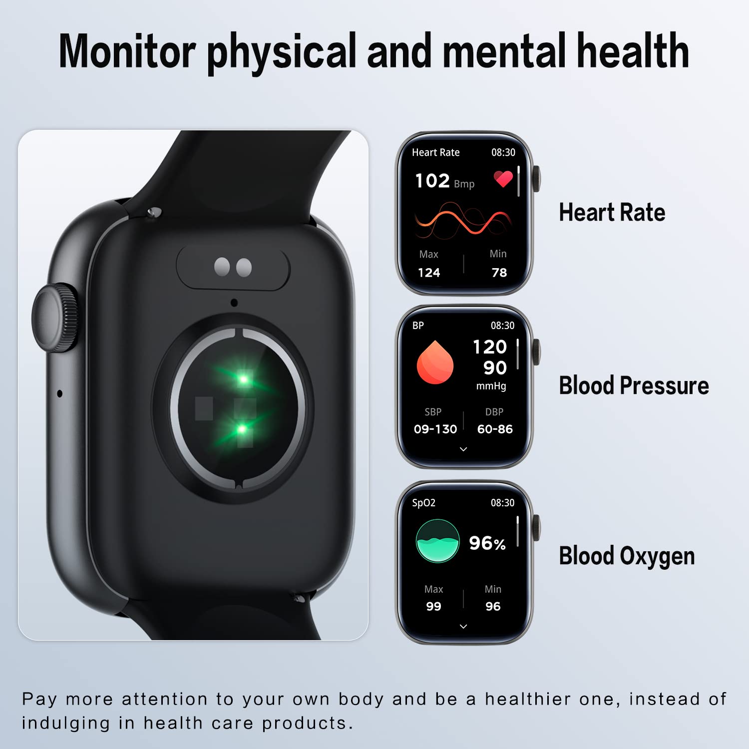 SMARTWATCH RONDON UNISEX DISPOSITIVO PORTÁTIL SALUD - 2