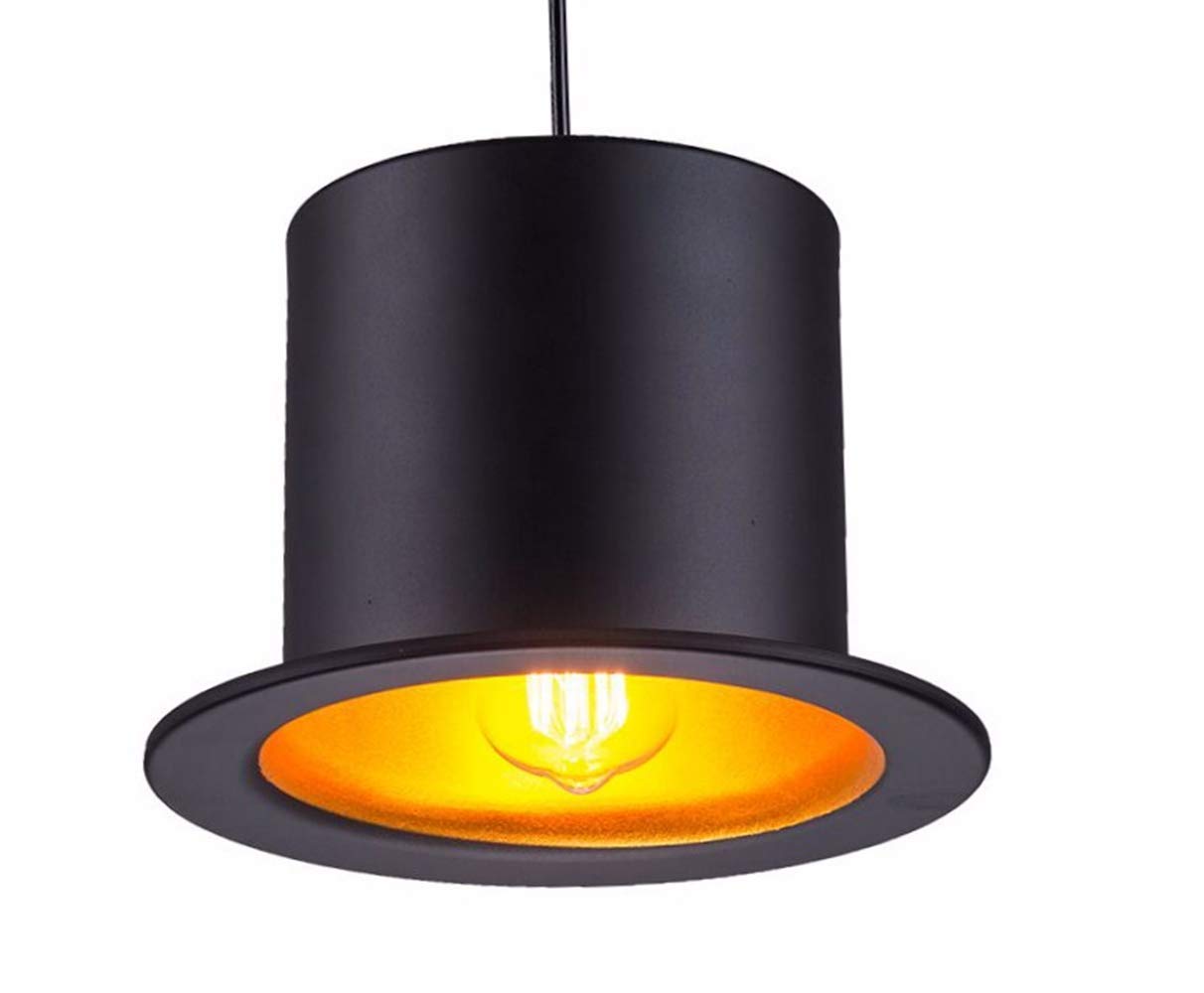 ILUMINACIÓN COLGANTE LÁMPARA METAL SOMBRERO CAFÉ RONDON - 7