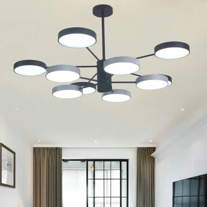 CANDELABROS TECHO LED MODERNO SALA COMEDOR HOGAR RONDON - 7