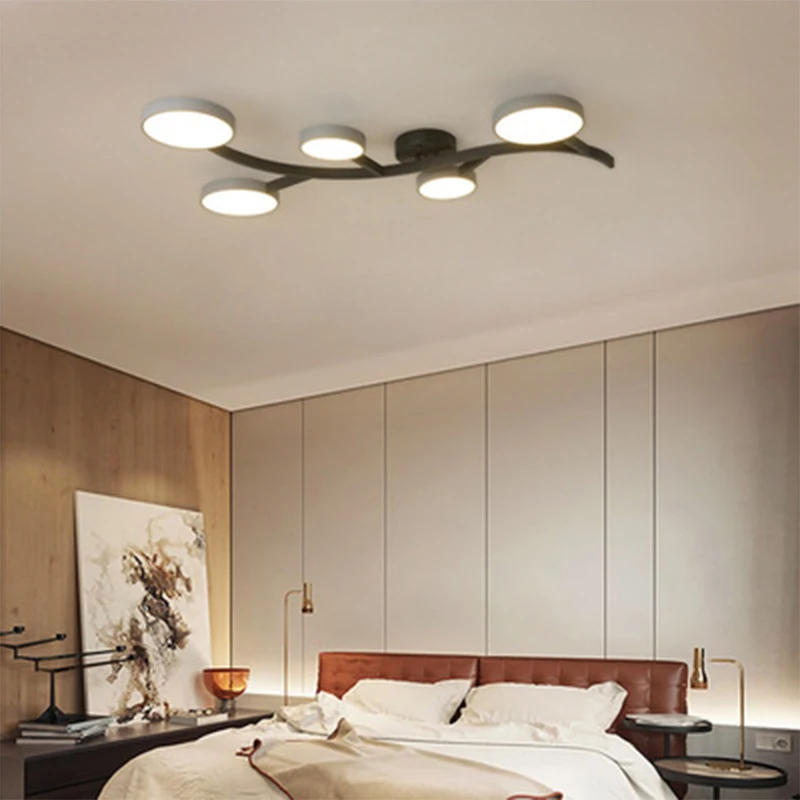 LÁMPARA TECHO NÓRDICA DORMITORIO SALA LED HOTEL RONDON - 6
