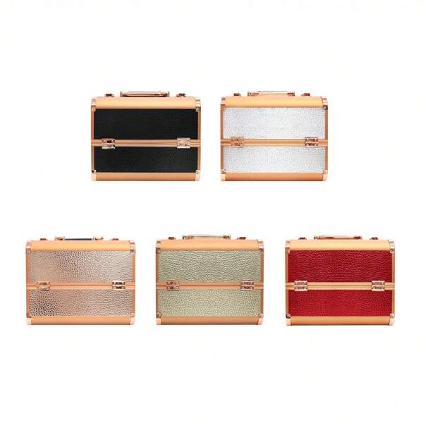 MALETÍN MAQUILLAJE ESTUCHE PORTÁTIL COSMÉTICOS DAMAS RONDON - 1