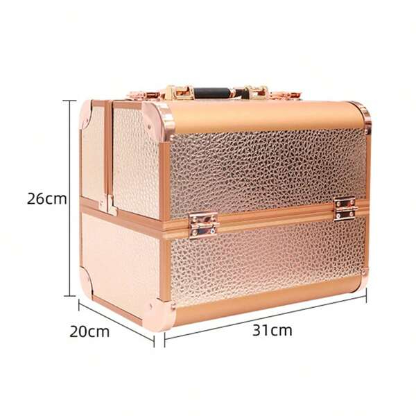 MALETÍN MAQUILLAJE ESTUCHE PORTÁTIL COSMÉTICOS DAMAS RONDON - 7