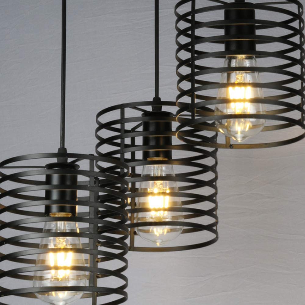 LÁMPARA ARAÑA TECHO LUZ RETRO INDUSTRIAL COLGANTE RONDON - 9