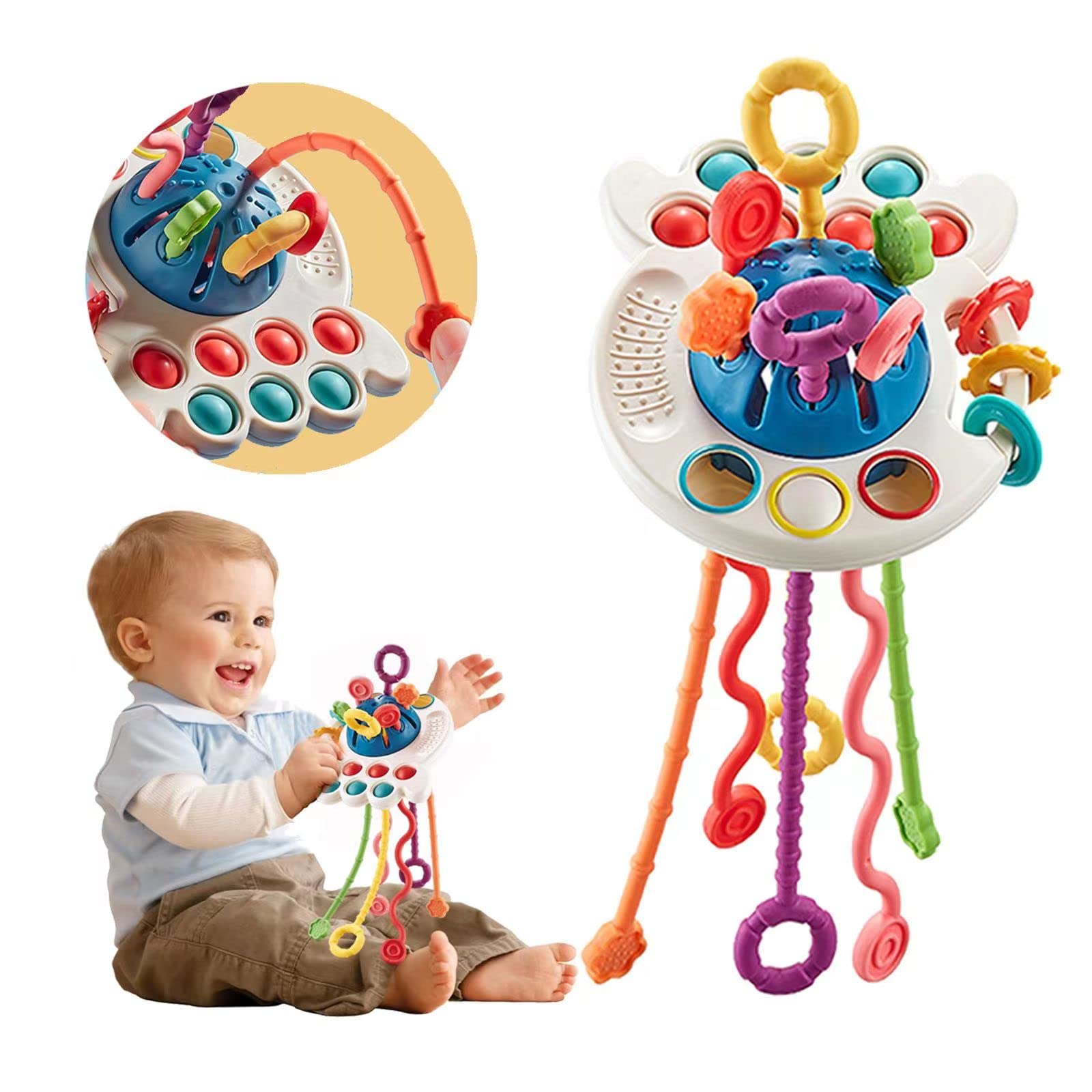 JUEGO JUGUETE BEBE CUERDA ACTRACCION HABILIDAD JUEGO RONDON - 7
