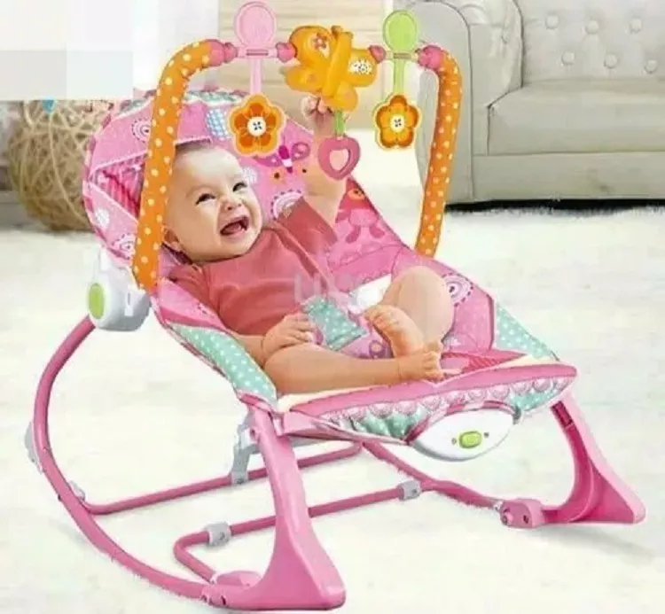 SILLA KXLY MECEDORA 3 EN 1 MUSICAL VIBRACIONES RELAJANTES RONDON MULTICOLOR - 1