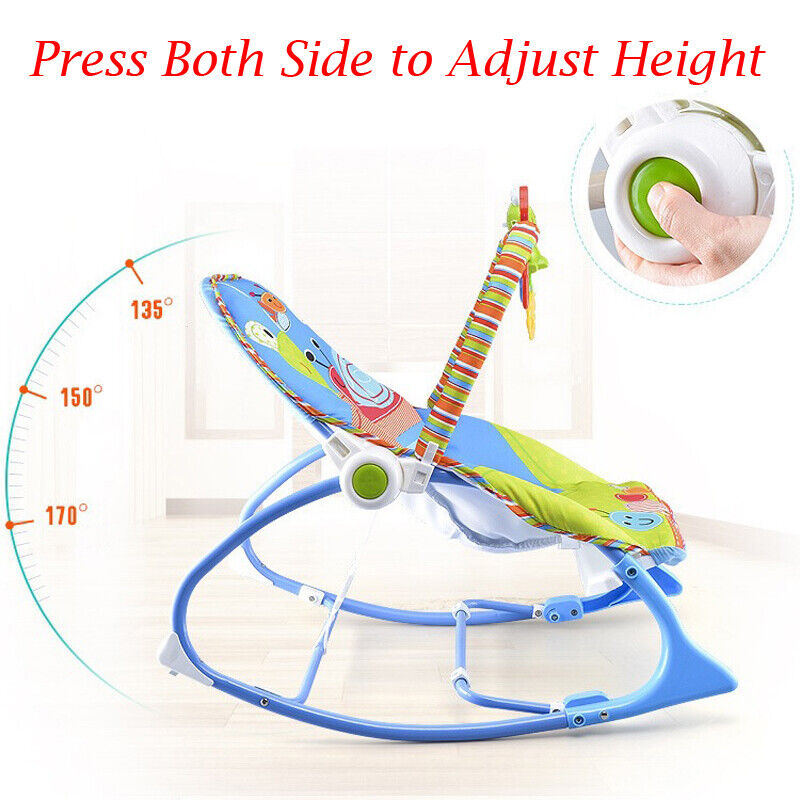 SILLA KXLY MECEDORA 3 EN 1 MUSICAL VIBRACIONES RELAJANTES RONDON MULTICOLOR - 6