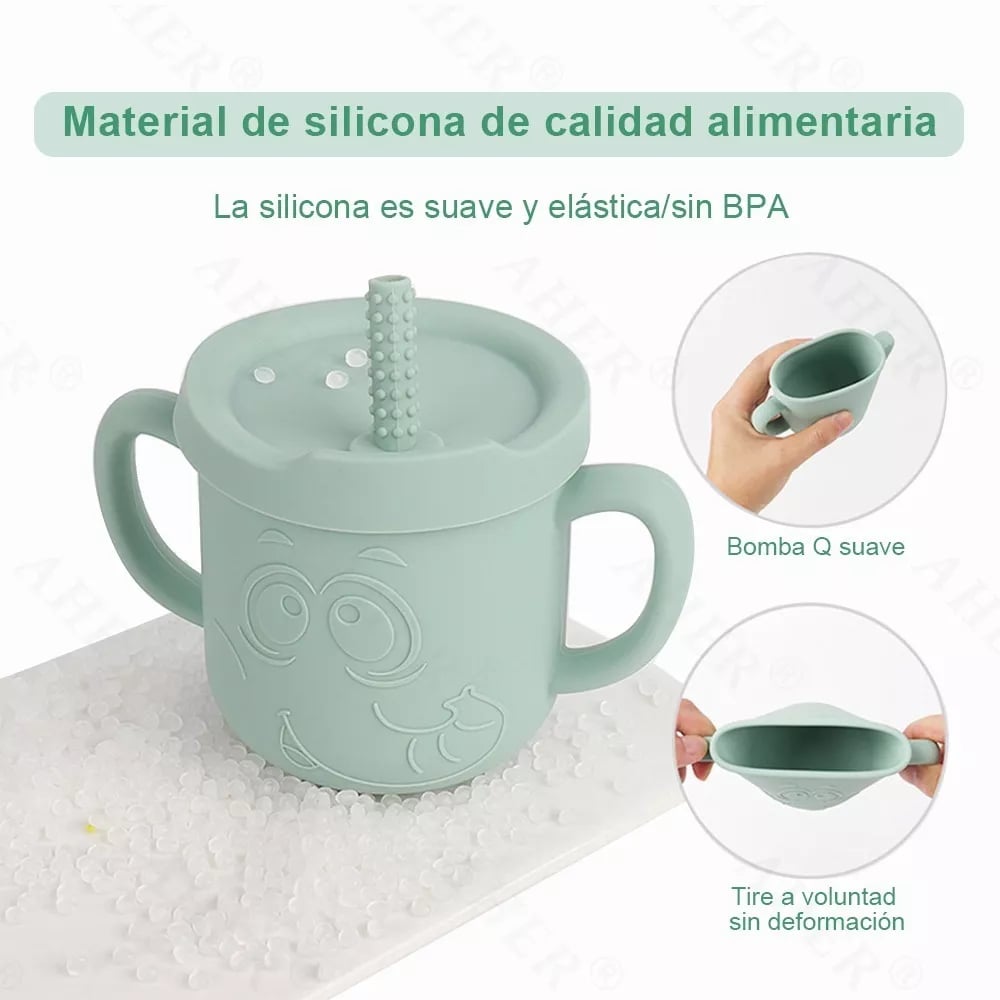 VASO ENTRENAMIENTO BEBE ANTI DERRAME POPOTE RONDON - 1