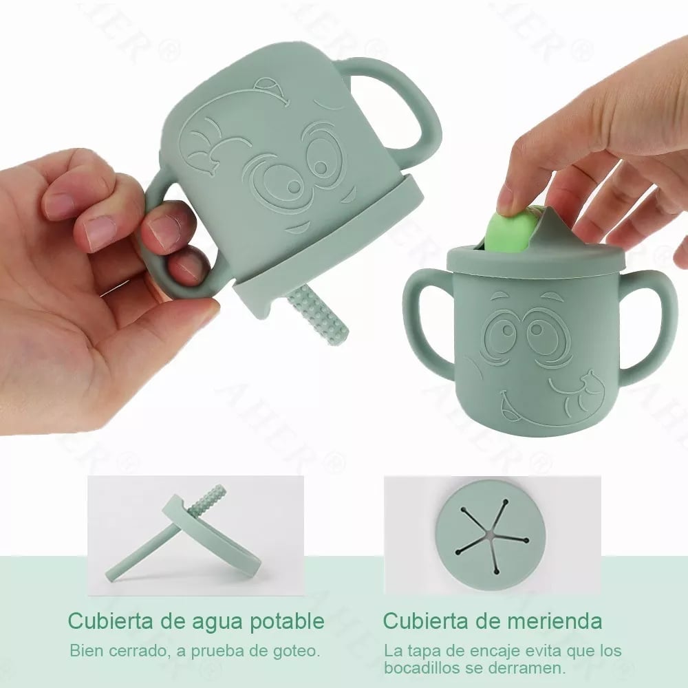 VASO ENTRENAMIENTO BEBE ANTI DERRAME POPOTE RONDON - 2