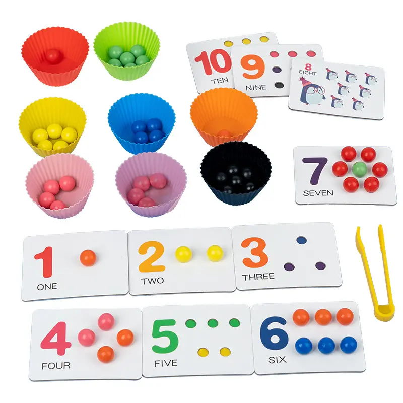 JUEGO MESA TABLERO APRENDIZAJE NIÑOS BOLAS ARCO IRIS RONDON - 8