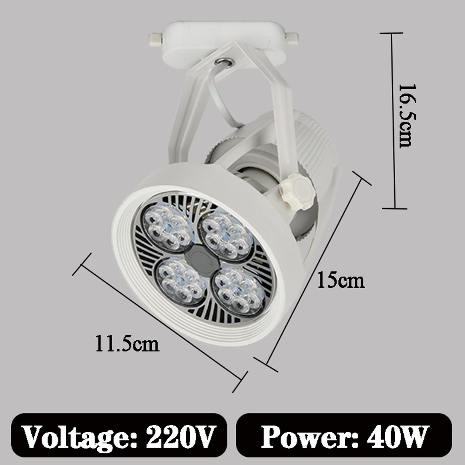 LÁMPARA TECHO HOGAR COMERCIO LED VEGETALES DESMONTAR RONDON - 9