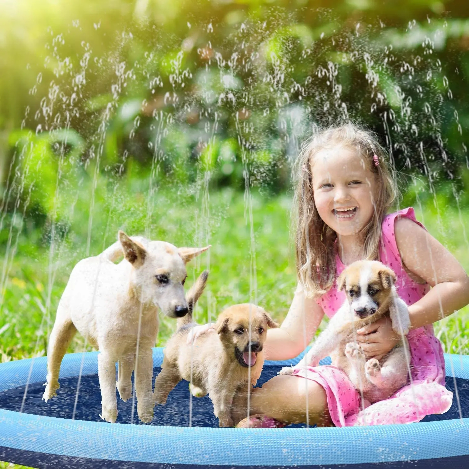 JUGUETE PERROS PISCINA COJN IMPERMEABLE RONDON HCC - 1