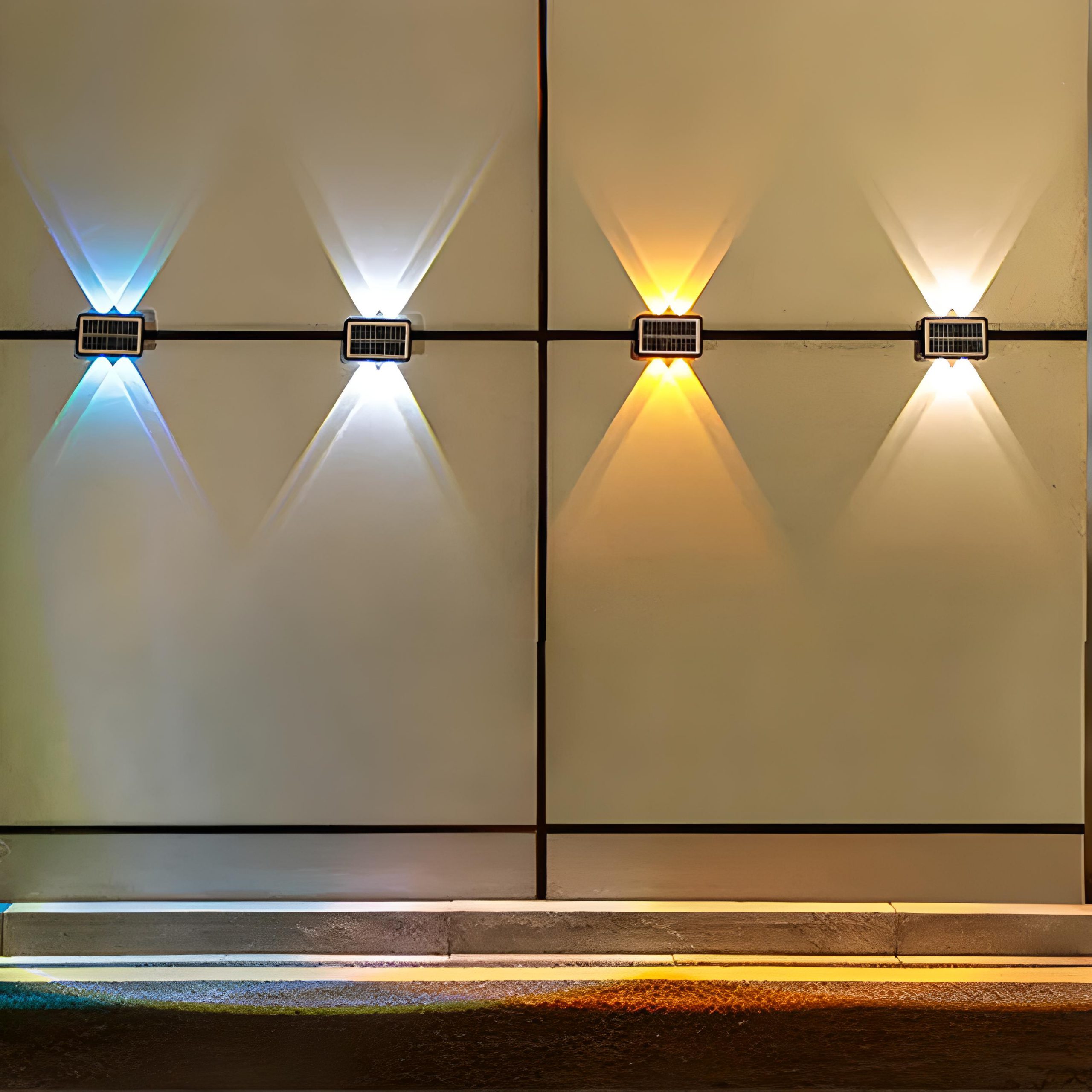 REFLECTOR SOLAR PARED LED EXTERIORES IMPERMEABLE RONDON - 1