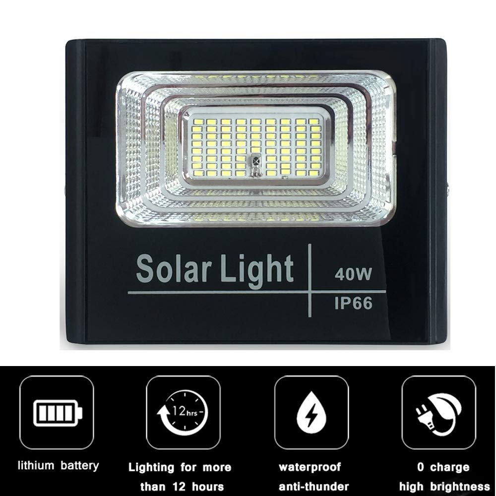 REFLECTOR LED PANEL SOLAR JARDÍN CALLE PARQUE LAMPARA RONDON - 9