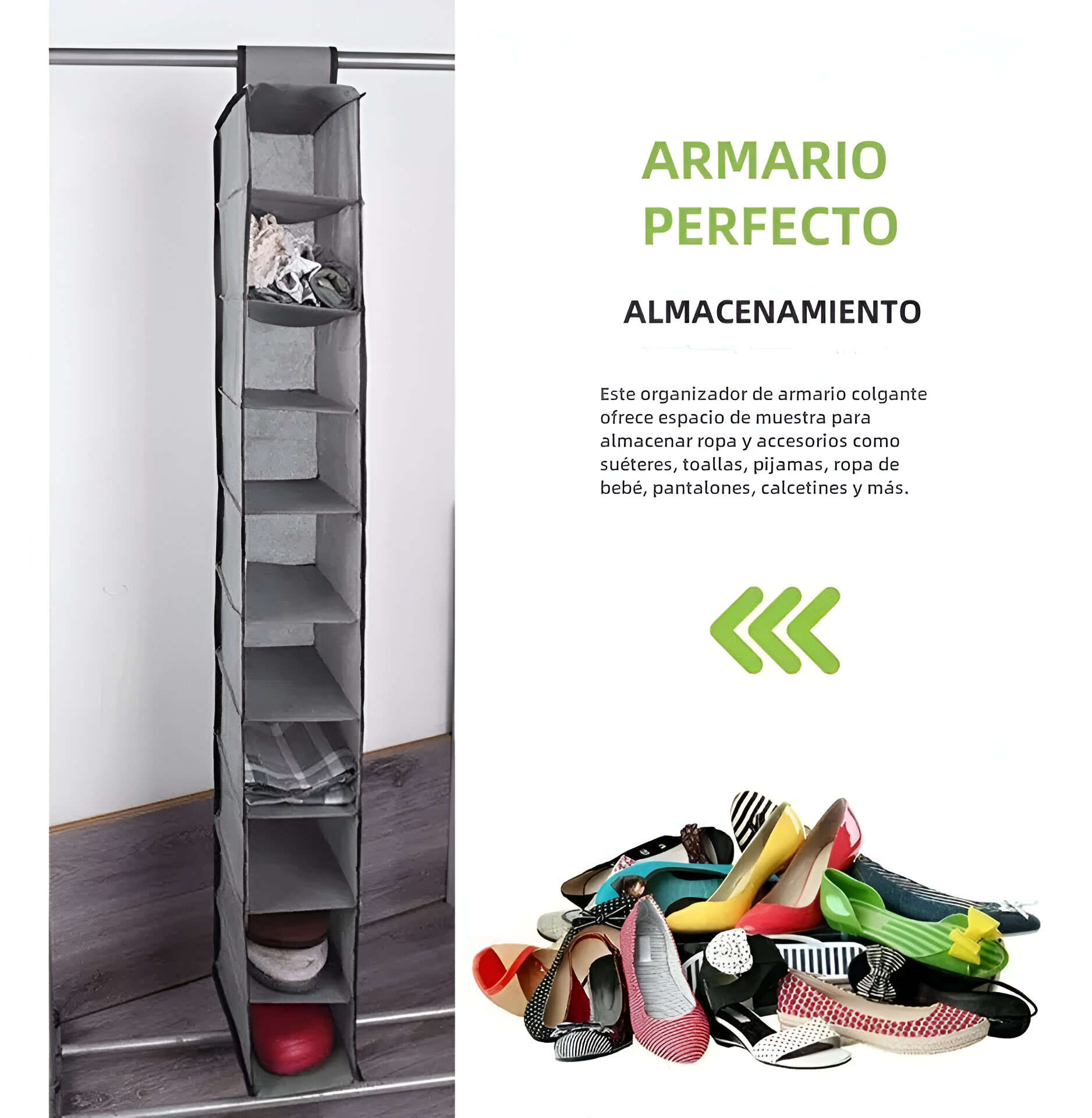 ESTANTE ZAPATERO COLGANTE ZAPATOS AHORRO ESPACIO RONDON - 7