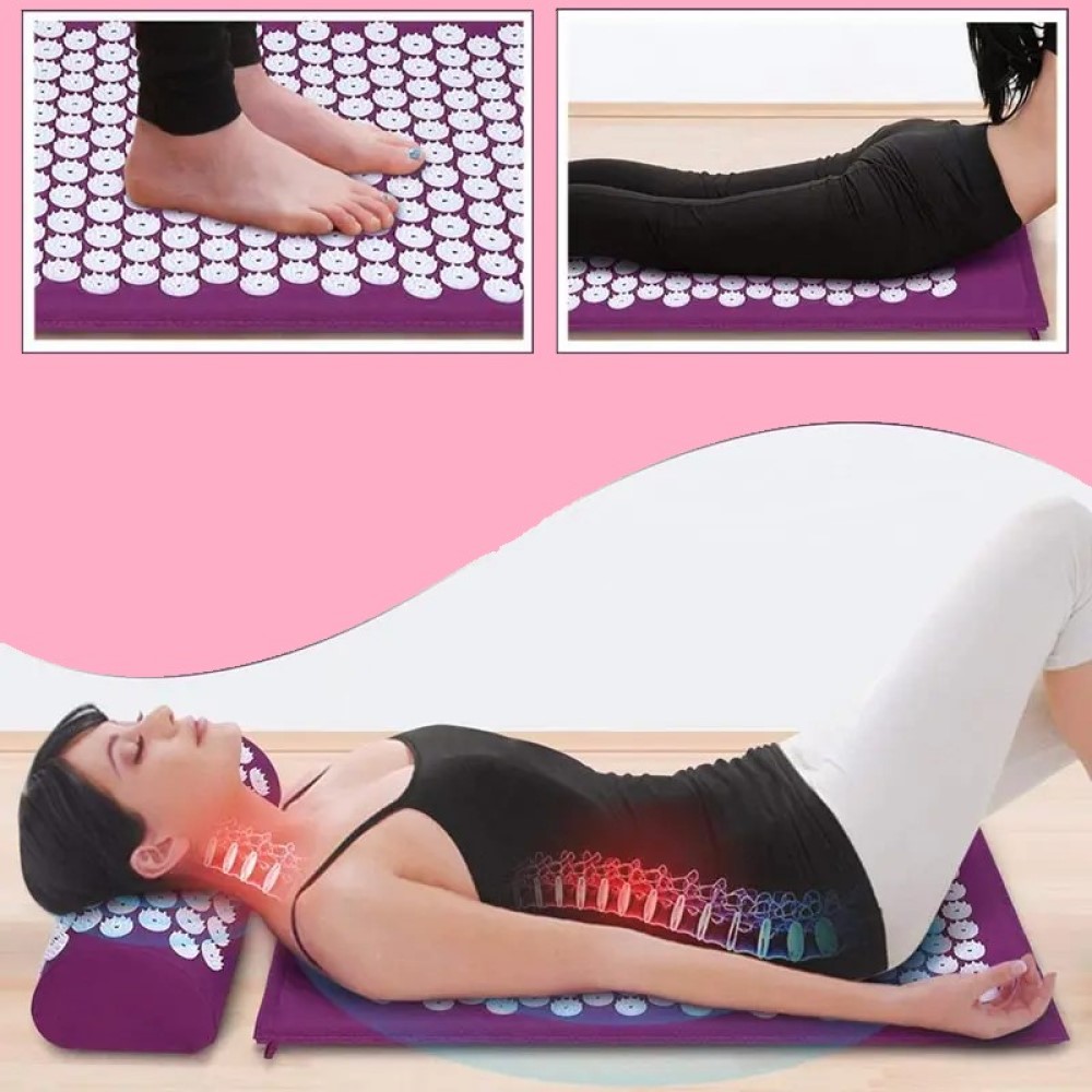 TAPETE PALMERS CONTEMPORÁNEA MODERNA YOGA COLCHONETA MASAJE ACUPRESION RELAJACION RONDON - 2