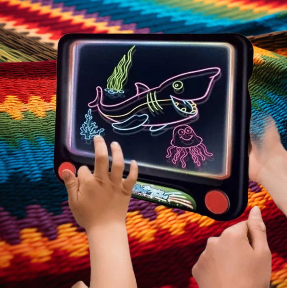 PIZARRA PALMERS 3D LUMINOSA LED DIBUJO NIÑOS NEON DIVERSION RONDON - 2