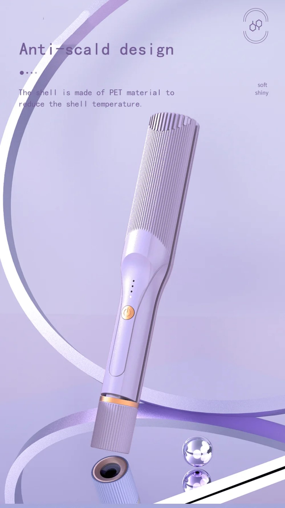 RIZADOR PELO AIRE RECARGABLE RAPIDO PROFESIONAL RONDON - 7