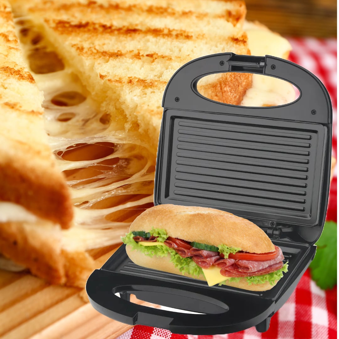 SANDWICHERA ELÉCTRICA TOSTADORA FÁCIL LIMPIAR COCINA RONDON - 3