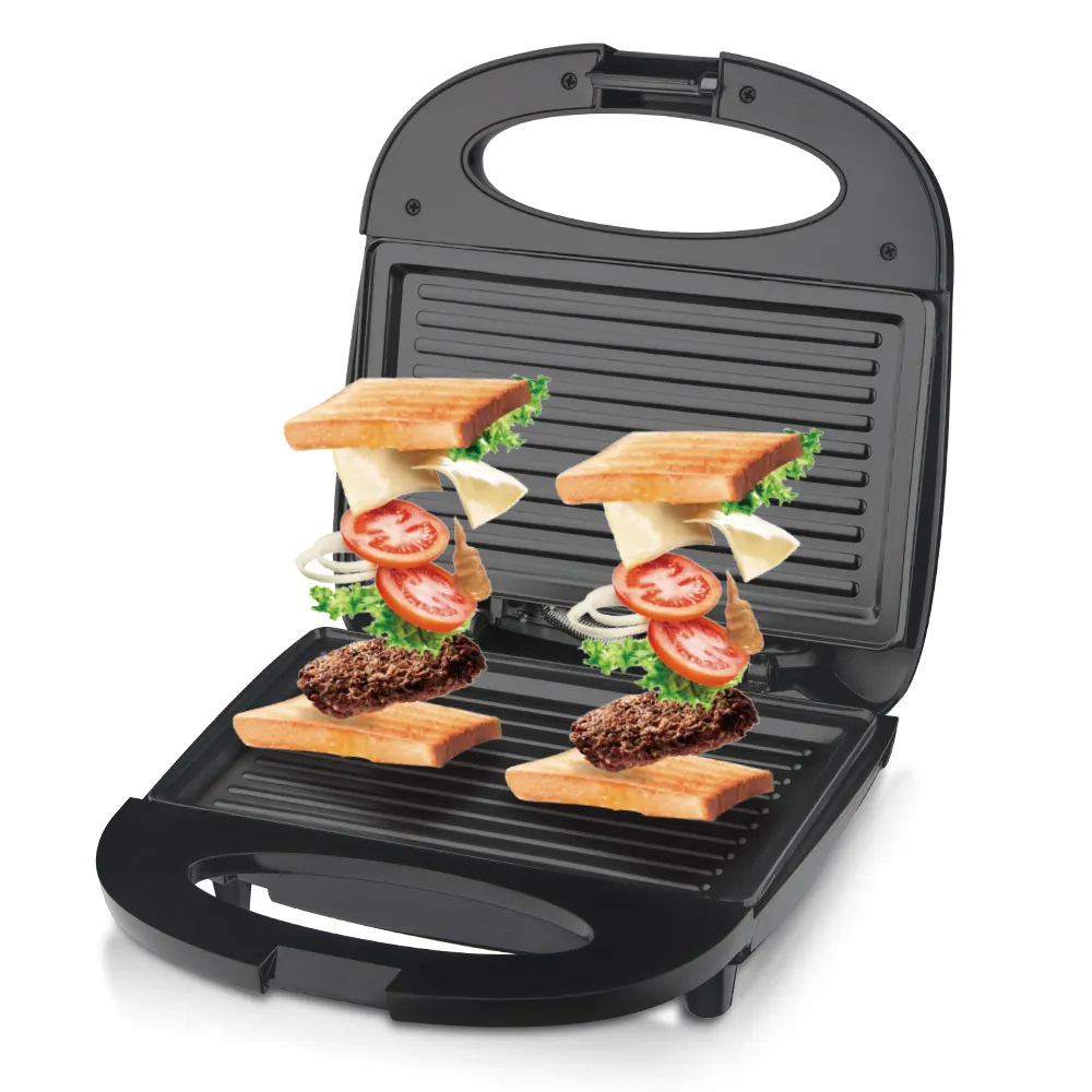 SANDWICHERA ELÉCTRICA TOSTADORA FÁCIL LIMPIAR COCINA RONDON - 7