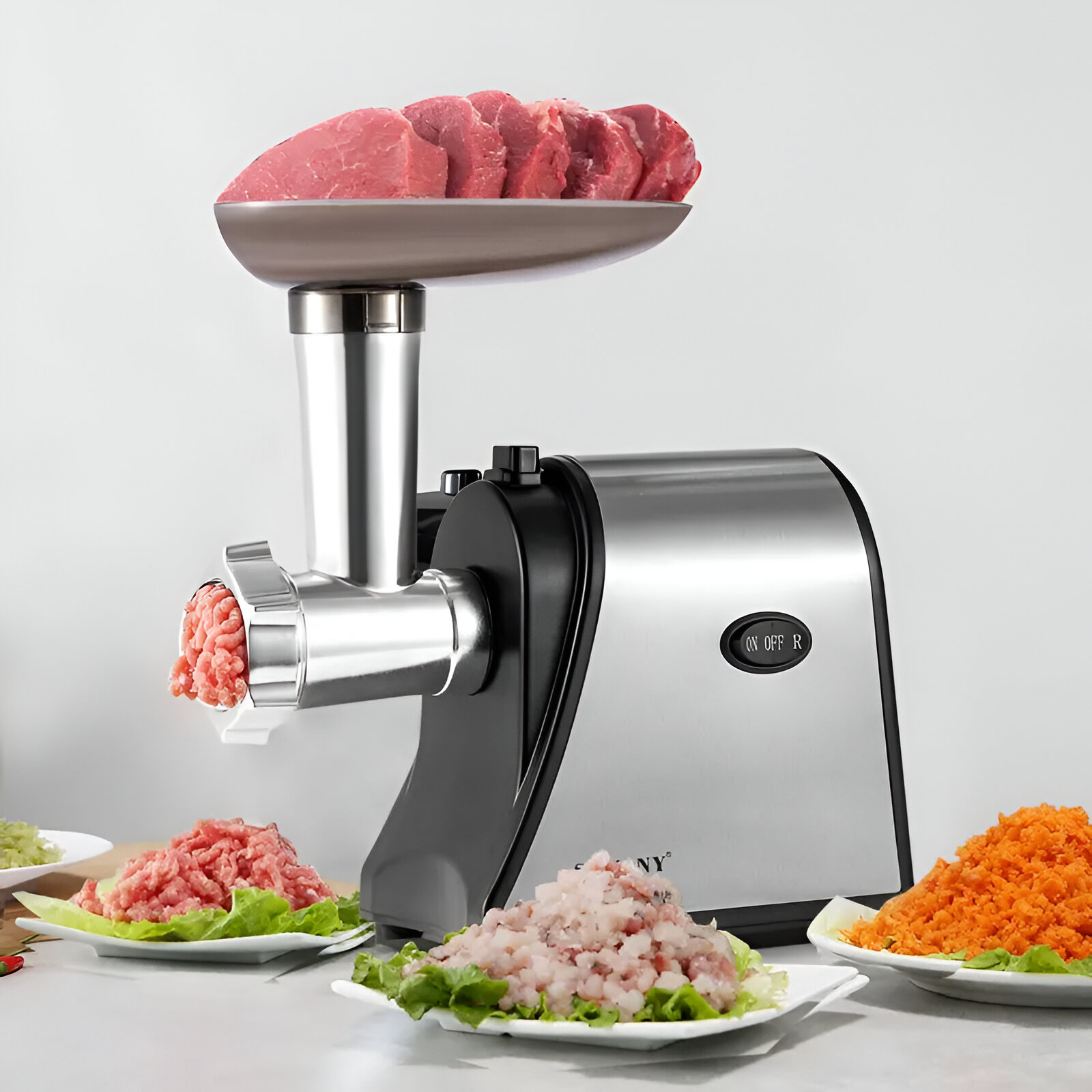 MOLEDORA CARNE ELECTRICA MULTIUSO RESISTENTE COCINA RONDON - 6