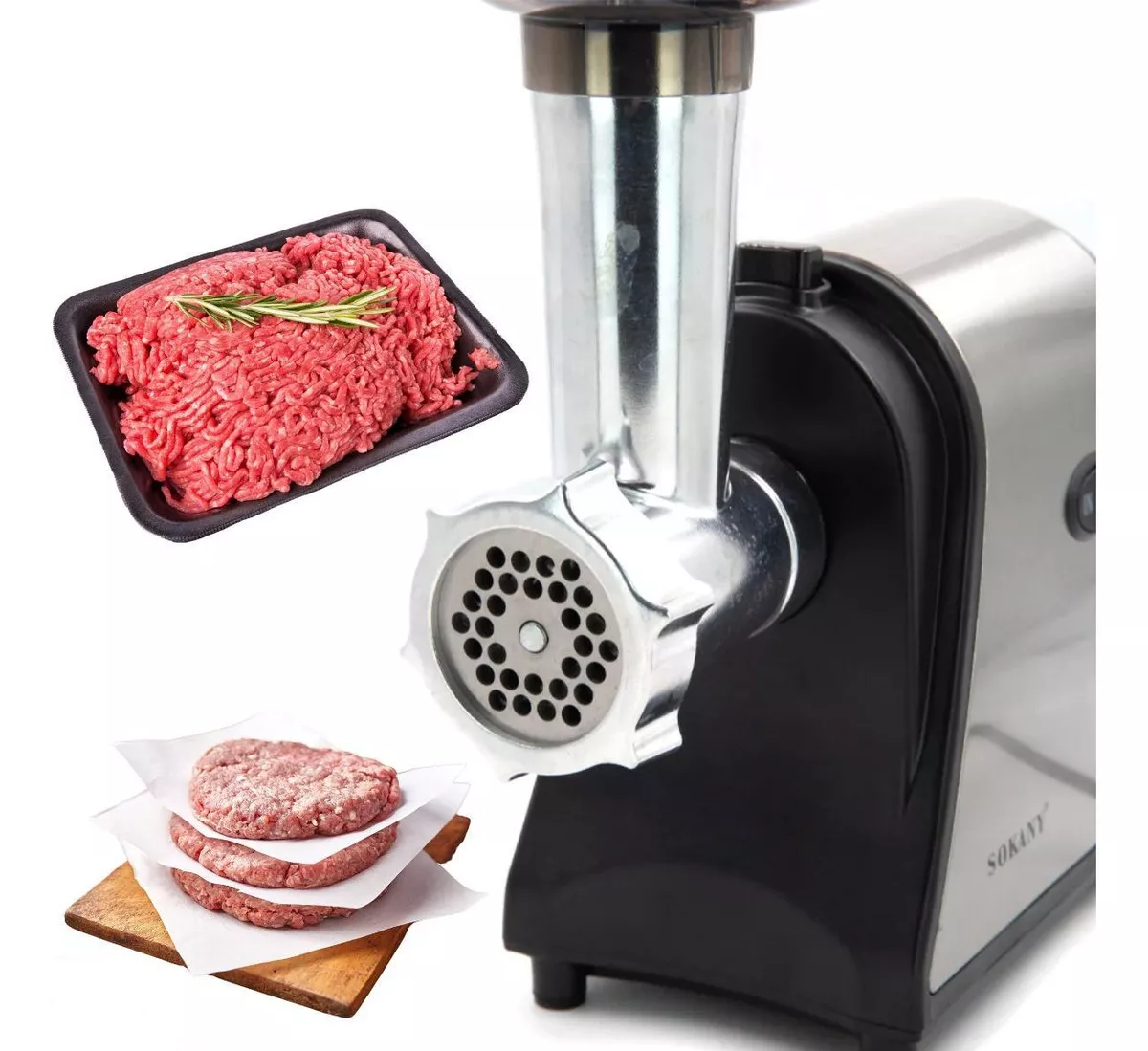 MOLEDORA CARNE ELECTRICA MULTIUSO RESISTENTE COCINA RONDON - 7