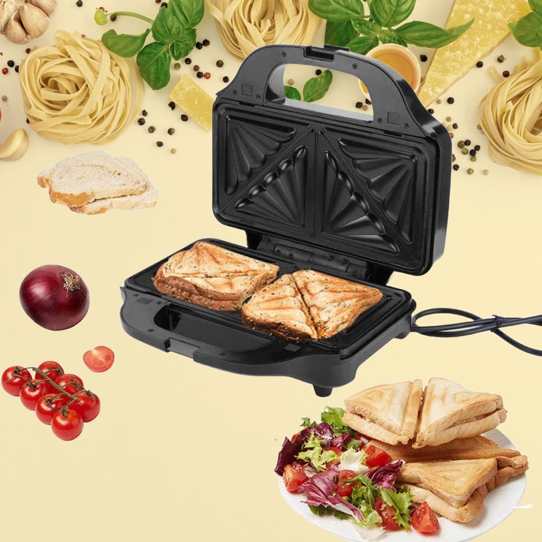 SANDWICHERA MULTIFUNCIÓN WAFFLE PANINI DELICIAS RONDON - 1