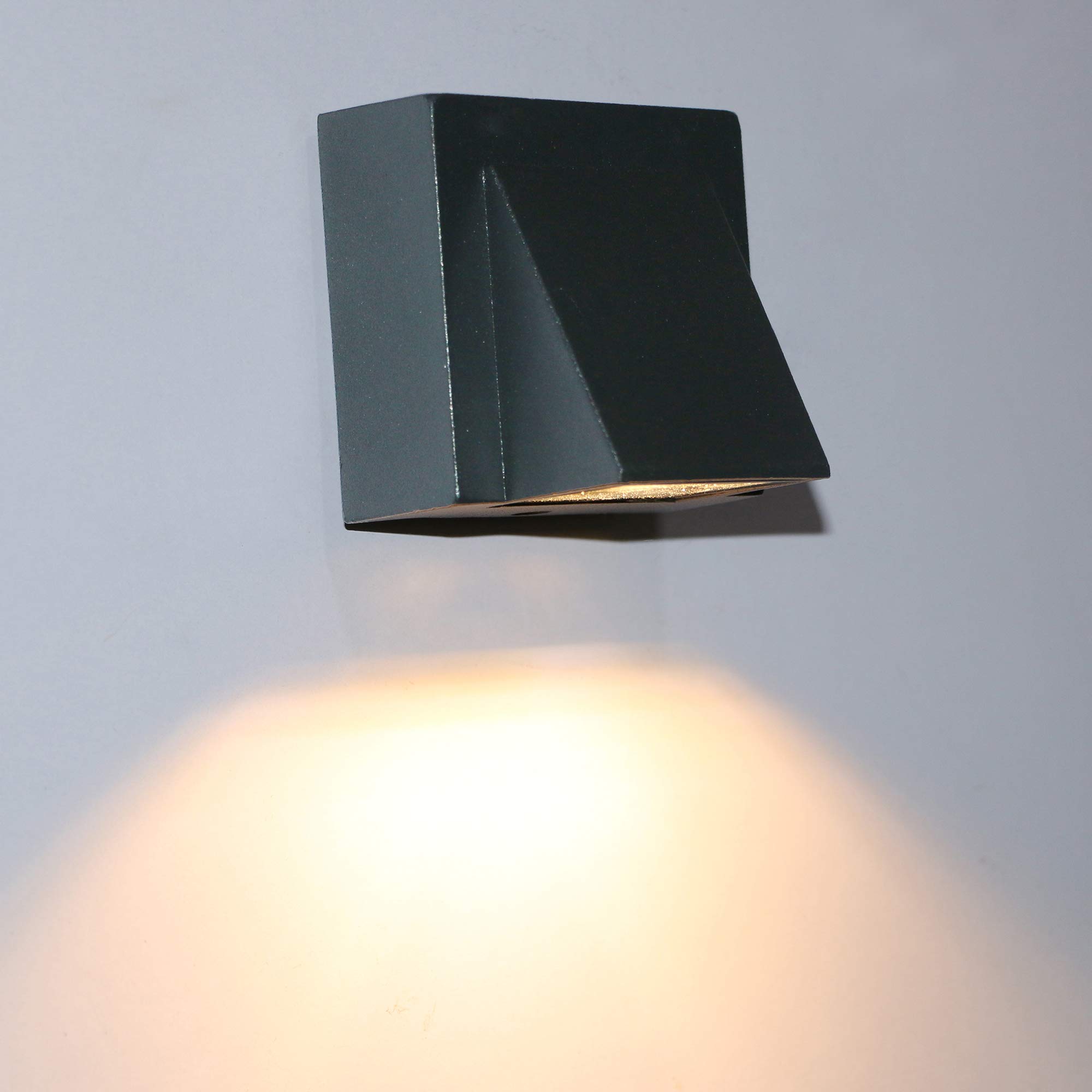 LAMPARA APLIQUE PARED EXTERIOR ILUMINACION AIRE LIBRE RONDON - 2