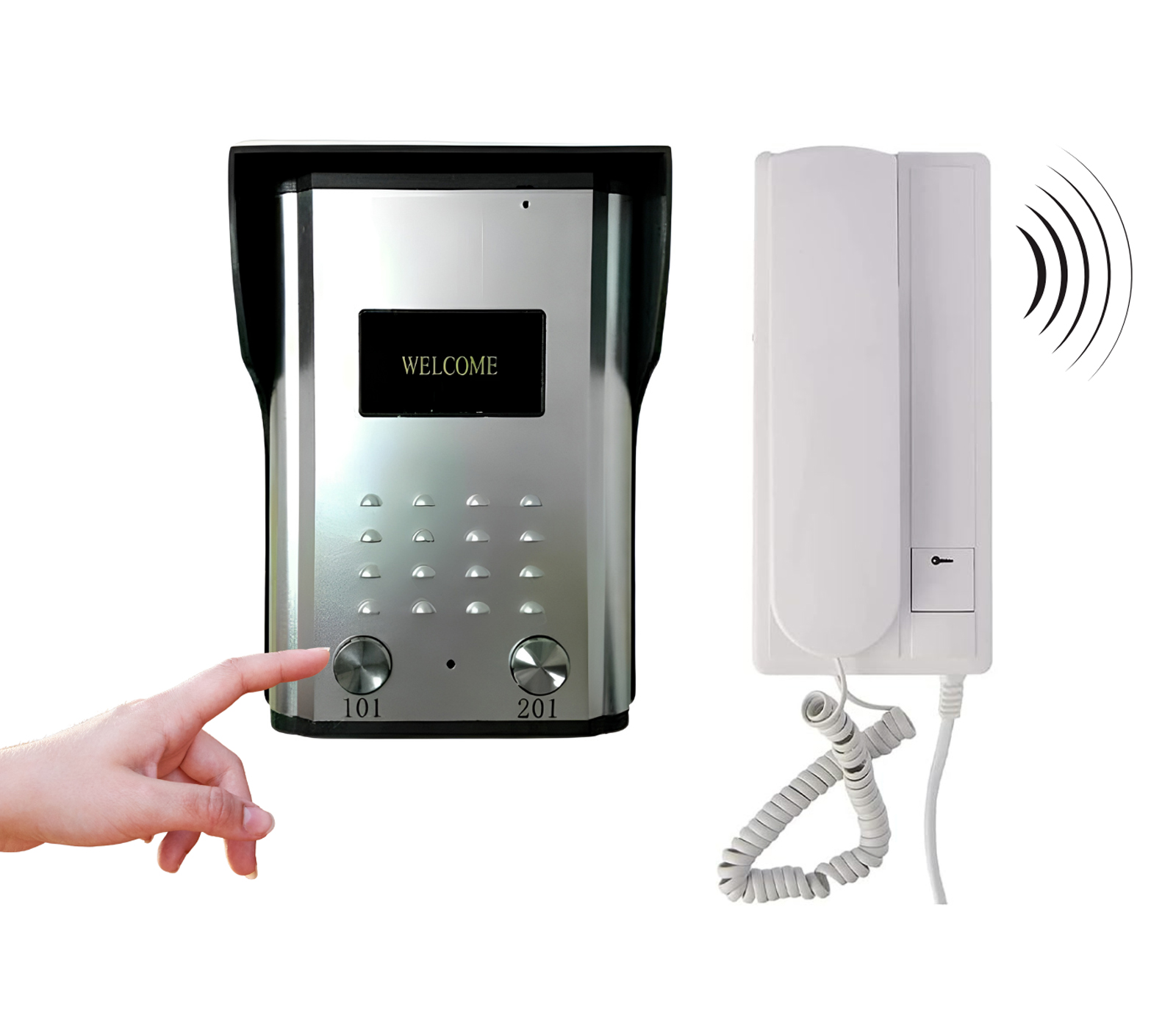PORTERO 100FIT ELÉCTRICO TELÉFONO SEGURIDAD BOTÓN TIMBRE RONDON - 7