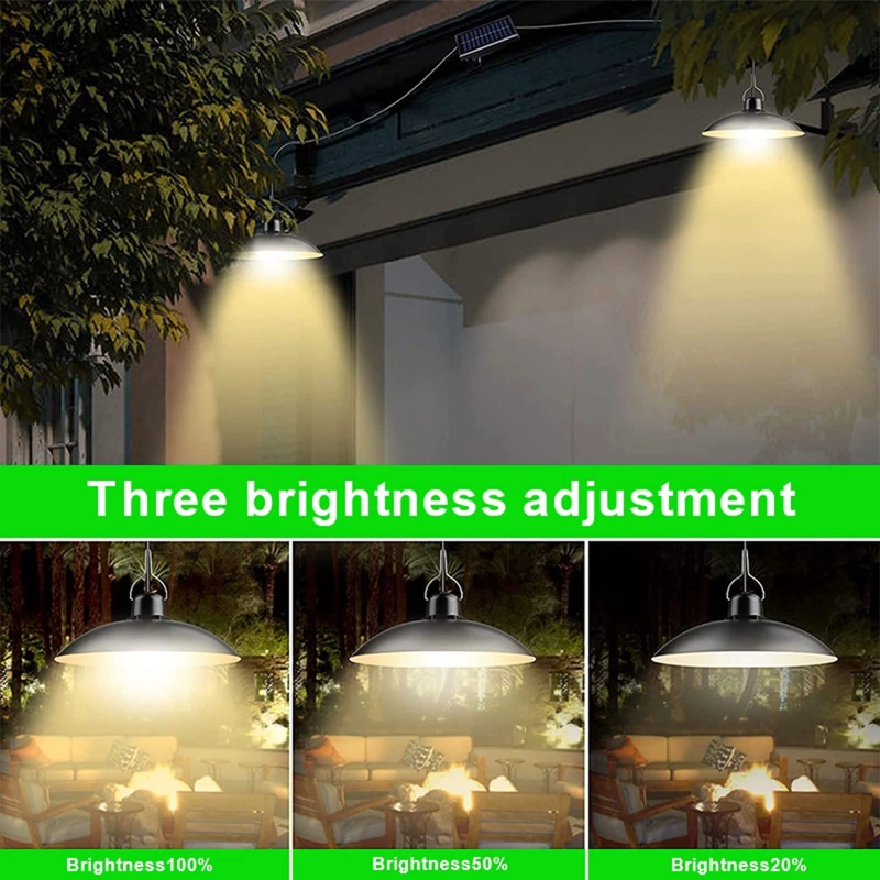 LÁMPARA SOLAR 100FIT NUEVO ILUMINACIÓN HOGAR DOBLE CABEZA RONDON - 7