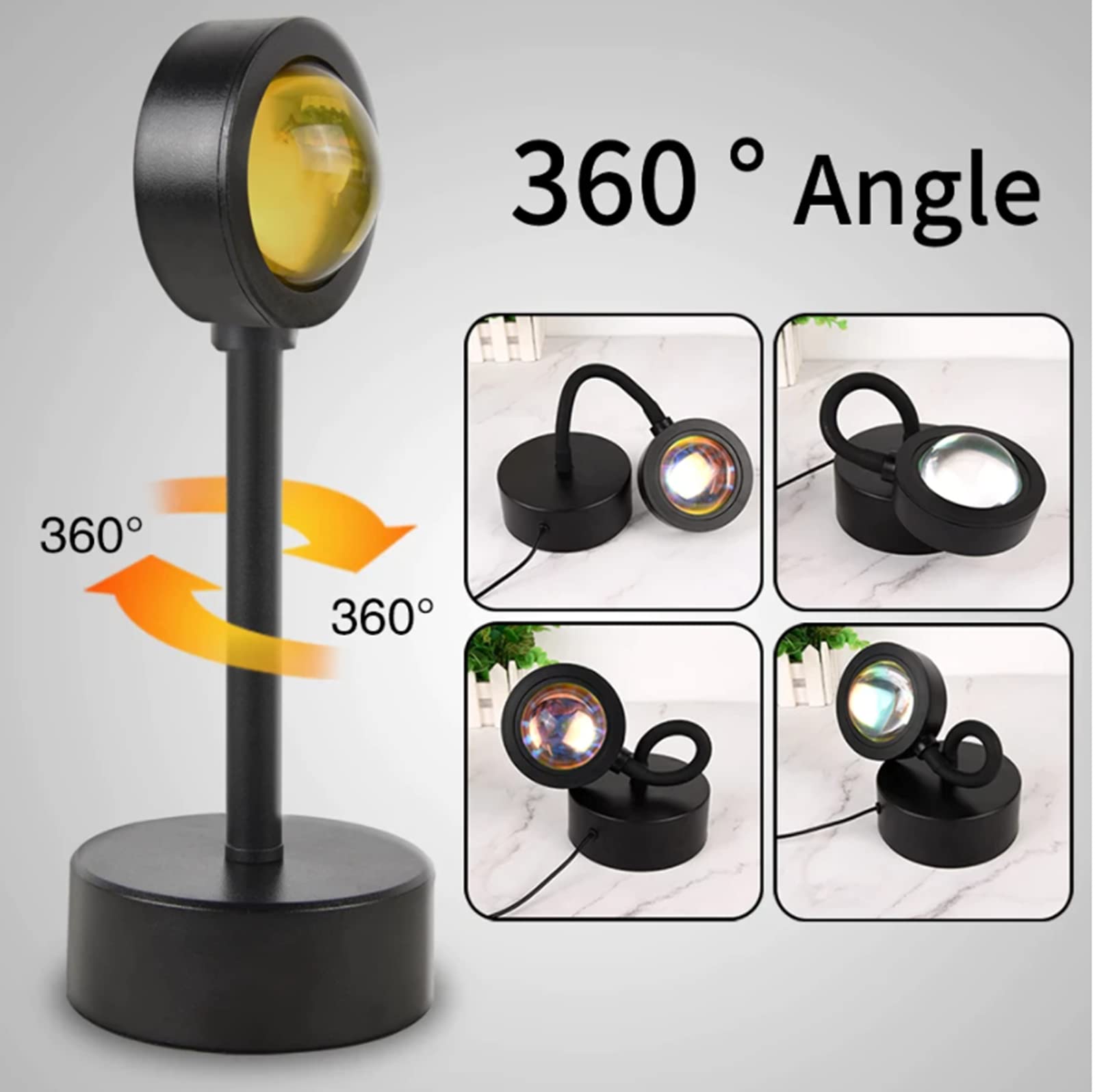 LÁMPARA MESA 100FIT NUEVO LENTE CRISTALINA HOGAR ILUMINACIÓN LED RONDON - 6