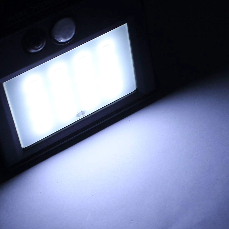 FOCO 20 LED SOLAR SENSOR MOVIMIENTO EXTERIOR HOGAR RONDON - 6