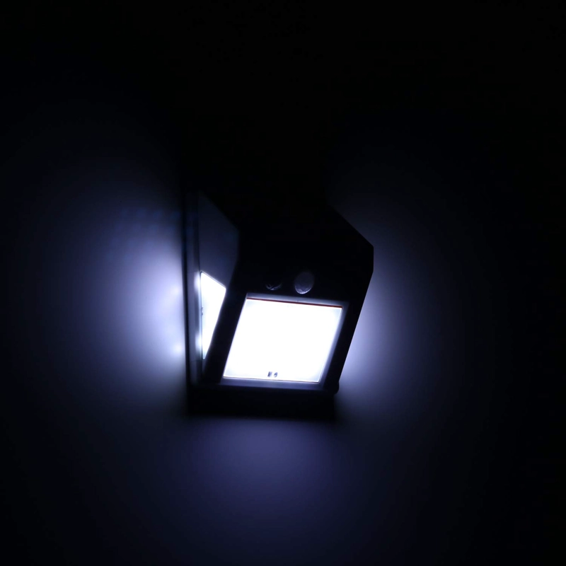 FOCO 20 LED SOLAR SENSOR MOVIMIENTO EXTERIOR HOGAR RONDON - 8