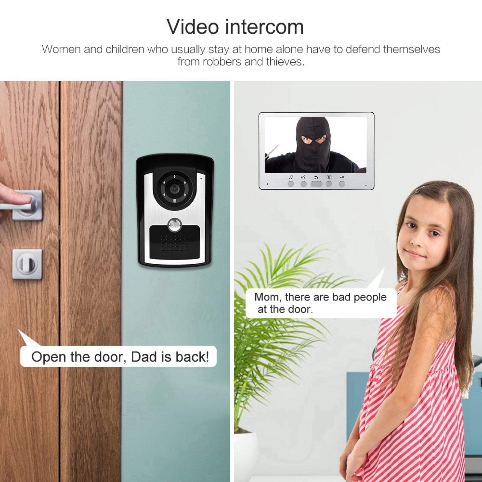 CÁMARA 100FIT INTERCOMUNICACION MONITOR SEGURIDAD INTERIOR RONDON - 3