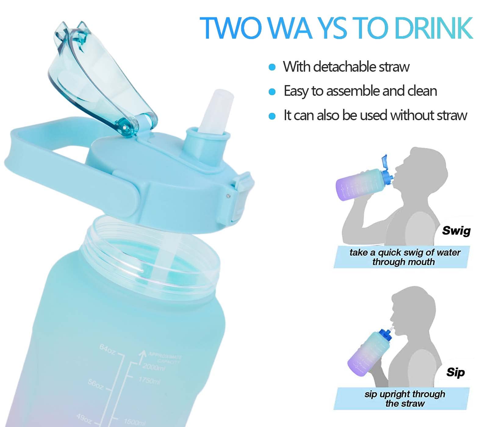 TERMO BOTELLA AGUA MOTIVACIONAL COOLERS HIDRATACIÓN RONDON - 9