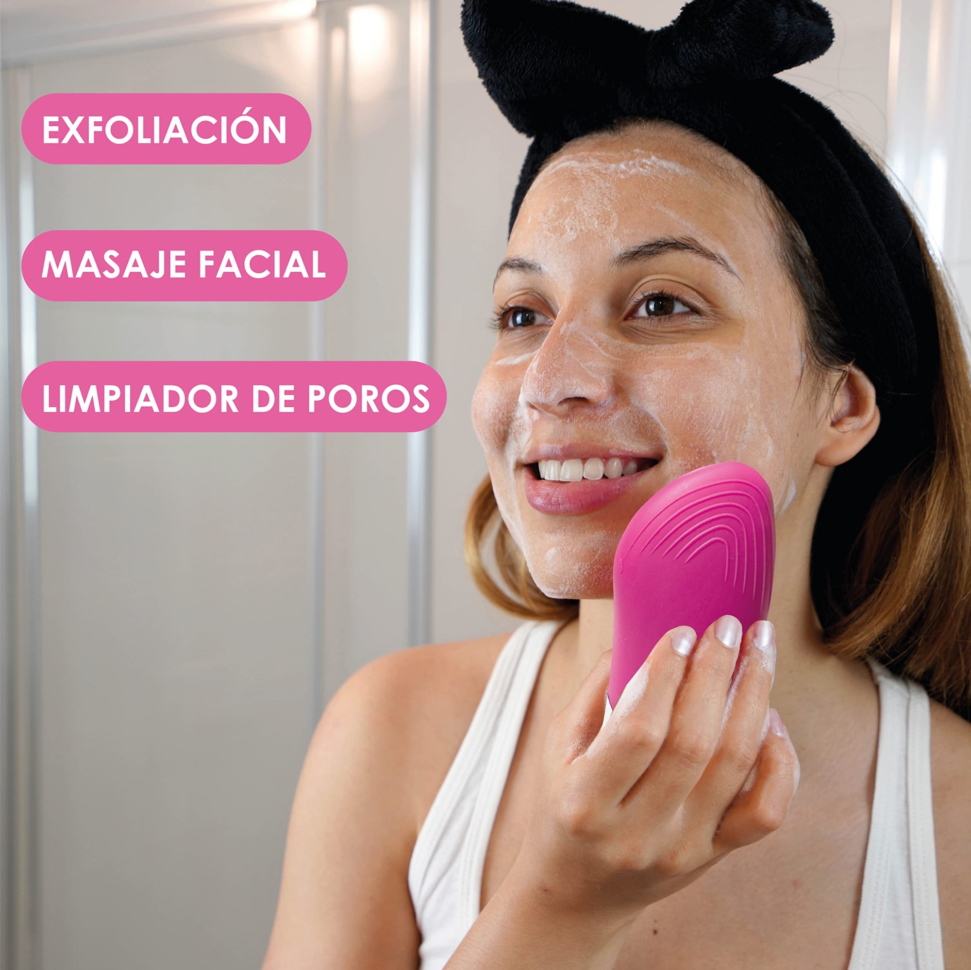 MASAJEADOR MANUAL PORTATIL ROSTRO BELLEZA LIMPIEZA RONDON - 9
